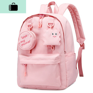 韩版粉色可爱儿童书包小学生女生3-4-6三到六年级双肩包轻便背包NEW LAKE