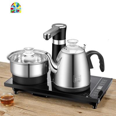 全自动上水电热烧水壶泡茶具加水抽水家用茶台一体套装电磁炉专用 FENGHOU 不锈钢