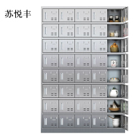 苏悦丰304不锈钢食堂带锁餐具柜40门碗柜磁吸锁1800*1200*300