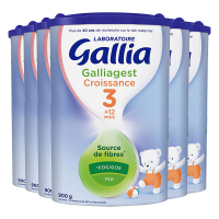 法国进口 佳丽雅Gallia 助消化3段奶粉 绿包装12个月以上900g*6罐装