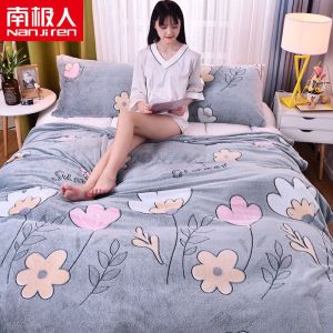 []雪花绒毛毯单件床单法兰绒珊瑚绒盖毯午睡毯子盖腿毛巾被子