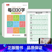 五年级下册3本 [正版]减压同步字帖每日30字一年级字帖上下册语文雷射同步练字帖二三年级人教版小学生每日一练钢笔临摹描红
