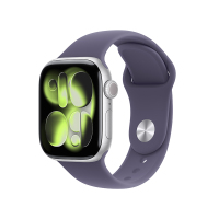 MEUT4CH/B Apple Watch S11 GPS 42毫米银色铝金属表壳 雾紫色运动型表带-S/M