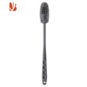 三维工匠硅胶水杯刷家用厨房无死角清洁长柄刷子洗杯刷去茶渍清洁刷