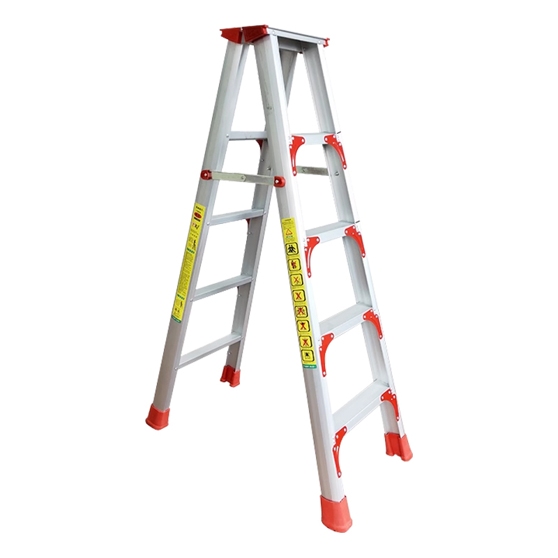 翌嘉YJ-20159铝合金人字梯家用折叠梯双面扶梯五步梯1.5米
