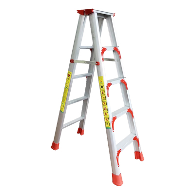 翌嘉YJ-20159铝合金人字梯家用折叠梯双面扶梯五步梯1.5米