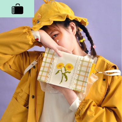 原创小清新女包夏季小包 斜挎包女夏百搭学生减龄森系向日葵包包NEW LAKE女斜挎包
