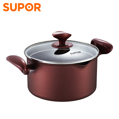 苏泊尔/SUPOR汤锅溢彩不粘锅汤锅火锅PT20K1/22K1/16K1奶锅复底电磁炉燃气通用尺寸可选汤锅PT20K1（20CM电磁炉燃气通用）