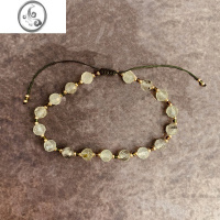 JiMi考研上岸礼物葡萄石原创设计混搭手链女宝石ins女珠串