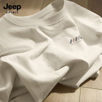 JEEP SPIRIT吉普T恤男2025新款纯棉上衣男款情侣装夏季男士短袖G