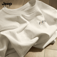 JEEP SPIRIT吉普T恤男2025新款纯棉上衣男款情侣装夏季男士短袖G