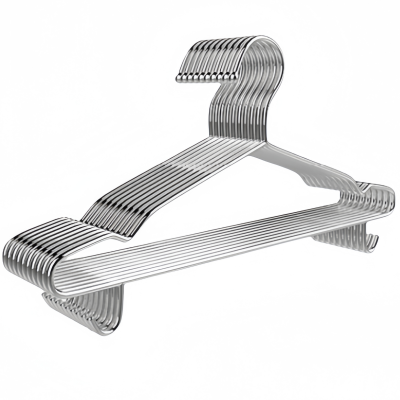 依韵珂不锈钢衣架45*0.4cm10个组
