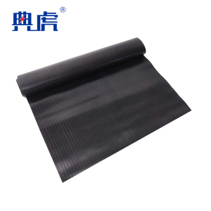 典虎 绝缘橡胶板 黑色条纹 6kv 10米*1米*3mm 卷