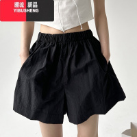 YIBUSHENG2024季新款女装休闲短裤校园显瘦出游舒适运动速干薄款中裤