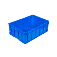 翌嘉YJ4120571 蓝色塑料周转箱大号工业胶箱 655*460*225