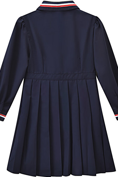 [福利]铅笔俱乐部童装2025秋装新款女童连衣裙中大童学院风衬衫裙儿童裙子