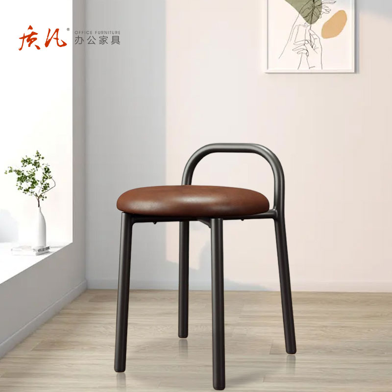 苏宁 质凡 轻奢小圆凳家用餐桌椅子现代简约可叠放圆凳子