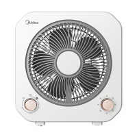 美的(Midea)电风扇转页扇家用客厅台扇大风力学生宿舍台式转页扇办公室桌面电扇五扇叶定时电风扇KYT20-25F