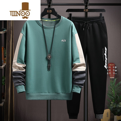 YANXU卫衣大童12-15岁男孩衣服初中学生13长袖t恤14男生运动套装