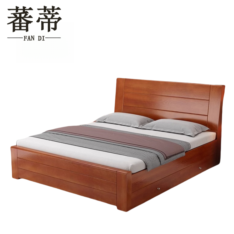 蕃蒂纯实木床1.5米组