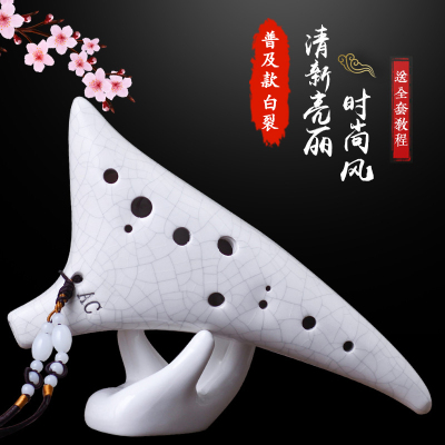 炎黄陶笛12孔初学入门包教会松音中音C调十二孔AC专业六陶埙演奏6乐器