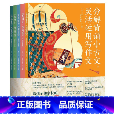 分解背诵小古文(全5册) [正版] 藏在大师名篇里的语文课全5册 何捷著 84堂阅读课156招写作法100篇名家名作6-