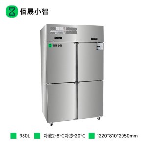 佰晟小智 立式风冷冷柜 SFA-D0006DF 立式四门双温风冷冷柜