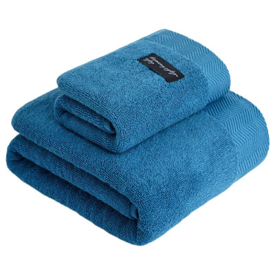 天山柔 35*75cm 110g 全棉32股酒店风黑标 毛巾 (计价单位:条)