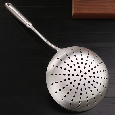 德国SSGP叁肆钢304不锈钢大漏勺加厚长柄加深捞面勺麻辣烫火锅汤捞饺子漏勺过滤网大号厨房用品用具尊享款16CM