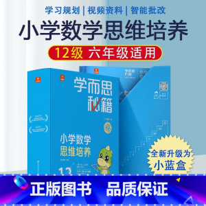 6年级12级★内含20册★500题 小学通用 [正版]秘籍小学数学思维培养一年级二年级三四五六年级全套小蓝盒智能参考书轻