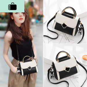 女包2020夏季新款韩版撞色百搭时尚潮流多功能斜挎单肩手提包小包NEW LAKE女士单肩包