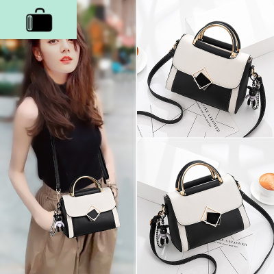 女包2020夏季新款韩版撞色百搭时尚潮流多功能斜挎单肩手提包小包NEW LAKE女士单肩包