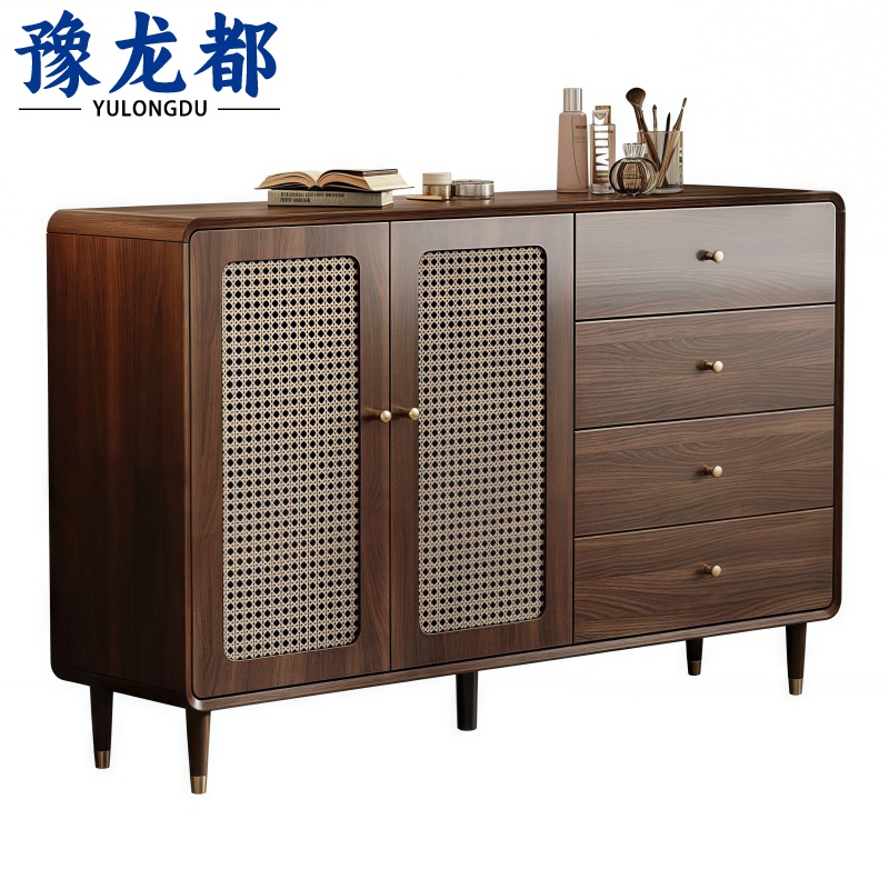 豫龙都 收纳柜 两门四抽 台