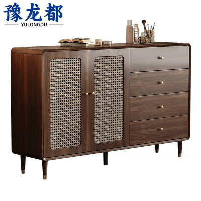 豫龙都 收纳柜 两门四抽 台