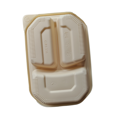 鑫扬赢 可降解三格(338)餐盒 800ml 200套 /件