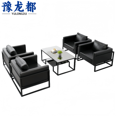 豫龙都沙发1+1+1+1+茶几套