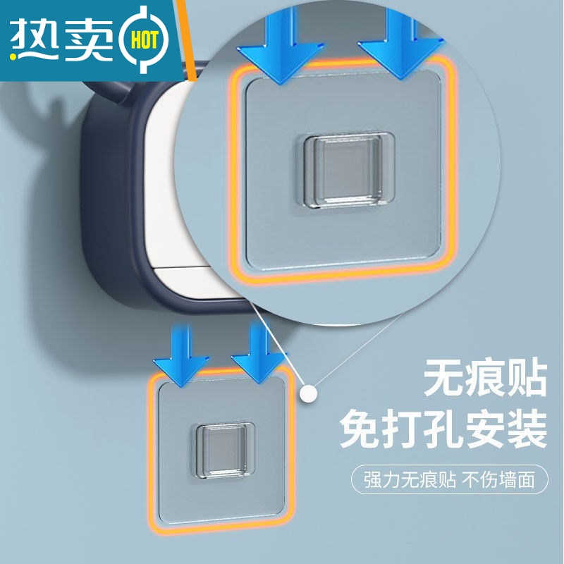 敬平香皂盒免打孔壁挂式肥皂盒子挂壁沥水家用新款皂盒洗手台 *//居家好物优礗透明-单門/双門- (胶贴*I)