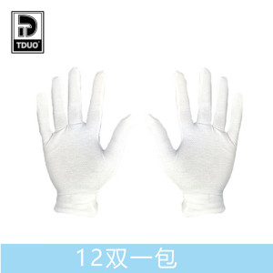Tduo纯棉加厚手套L36 12双