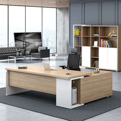 域赢老板桌办公桌简约现代时尚主管桌板式大班台办经理桌1800*800*750