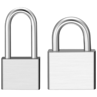 地造天成 SJ5300 20mm*20mm 方叶片单开通开挂锁 (计价单位:个) 银色