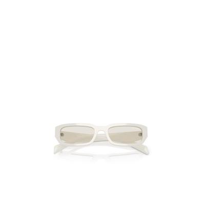 普拉达(PRADA)女款全框太阳镜醋酸纤维有色镜片时尚百搭配镜 白色