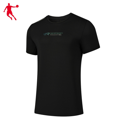 乔丹 短袖T恤衫 梭织T恤 衫男T恤 KHS13231422 男款 黑色 3XL码 件