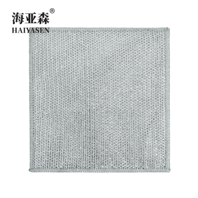 海亚森 TK-1085 双面加厚银丝抹布20*20cm 1条/包 20包/扎(计价单位:扎)银色