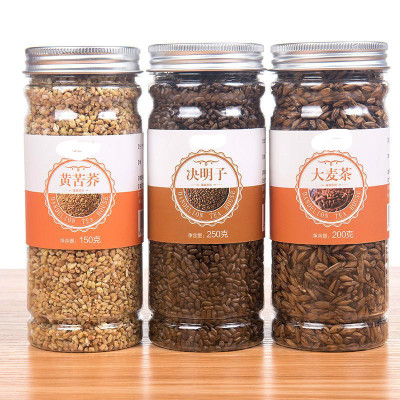 大麦茶原味浓香型宜搭配苦荞茶罐装非袋泡茶可搭荞麦茶易拉罐-大麦+苦荞+决明子+蘑菇杯