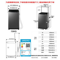 海尔波轮洗衣机XQB100-M10A0全自动10公斤 家用大容量 新品上市 一级能效 六维减震