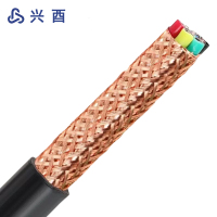 兴酉 铜芯屏蔽软电缆 ZR-KVVRP-3*0.75mm² 米