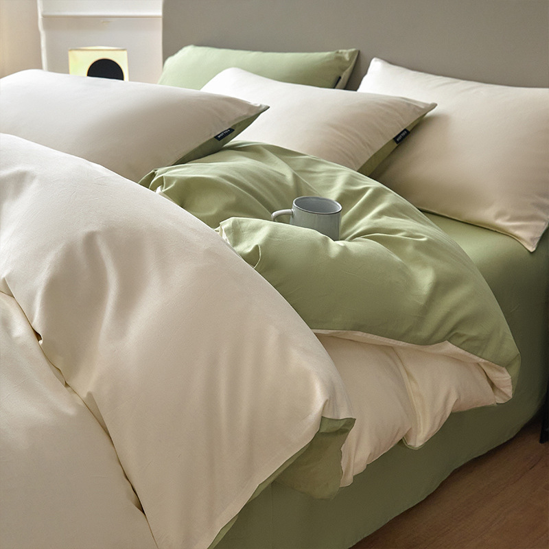 纯棉全棉床上四件套2026新款被套罩宿舍床品床单被罩三件套床笠款