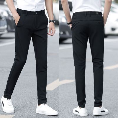 男士西裤修身型小脚裤上班正装弹力裤子男休闲长裤秋季西装裤臻依缘
