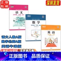 五年级下册语数英A版[三本] 小学通用 [正版]2023春新版深圳小学知识与能力训练语文人教版数学北师版英语牛津版一二三