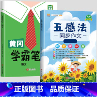 [2册]五感法+语文学霸笔记 一年级上 [正版]2023版五感法同步作文三到六年级同步作文四年级五年级人教版小学生二年级